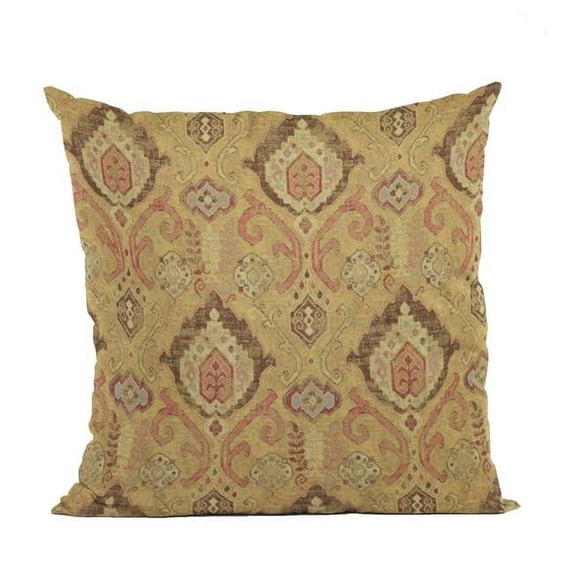 Vintage Gold Romero Woven Luxury Throw Pillow - 12 x 20 in.