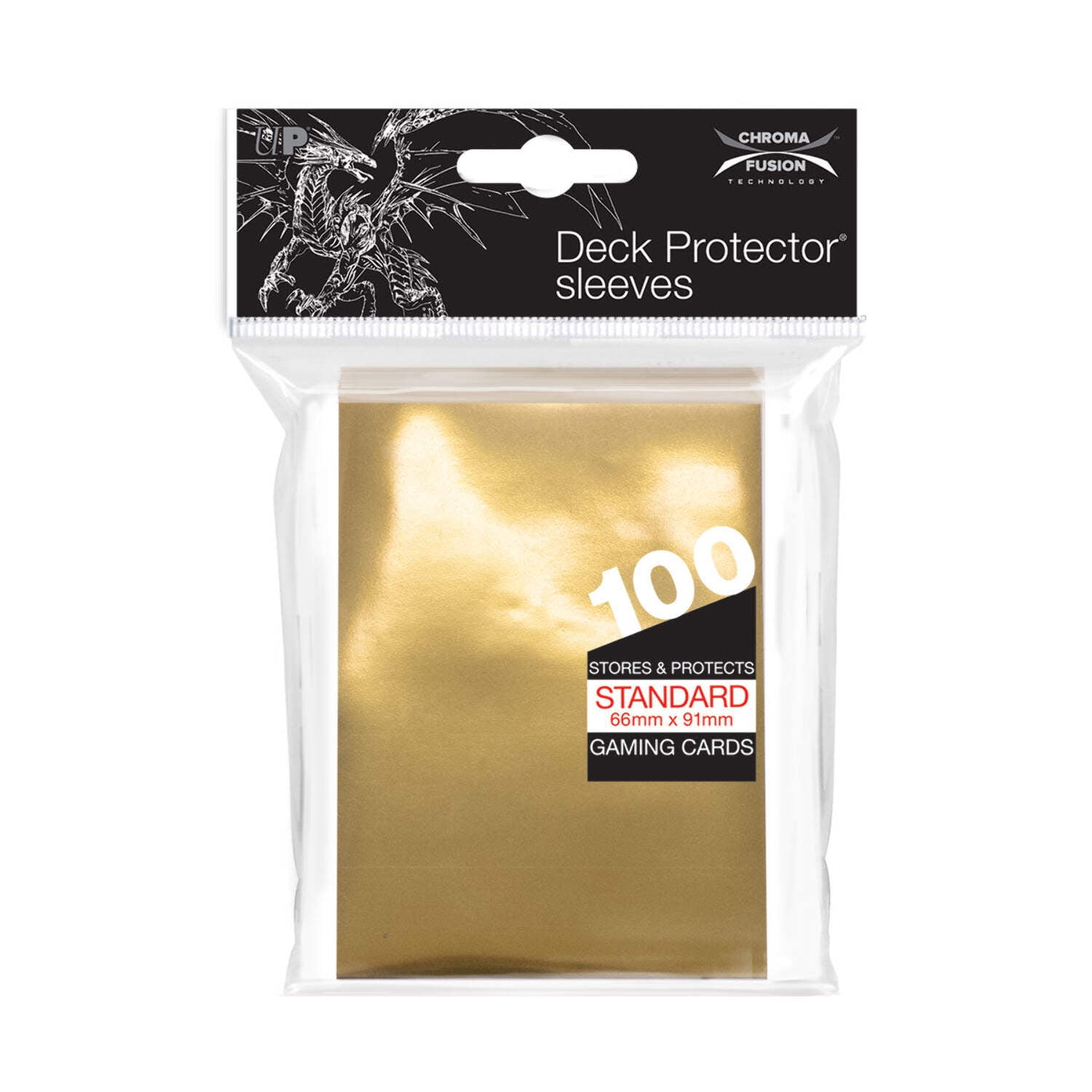 vintage card sleeves (100 count) Tabbed Card Sleeves Vintage Gold Standard Gold Deck