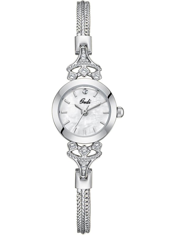 Vintage Gold Watches for Women Dainty Bracelet Watch Small Dial Luxury Ladies Dress Quartz Wristwatch Waterproof with Tools