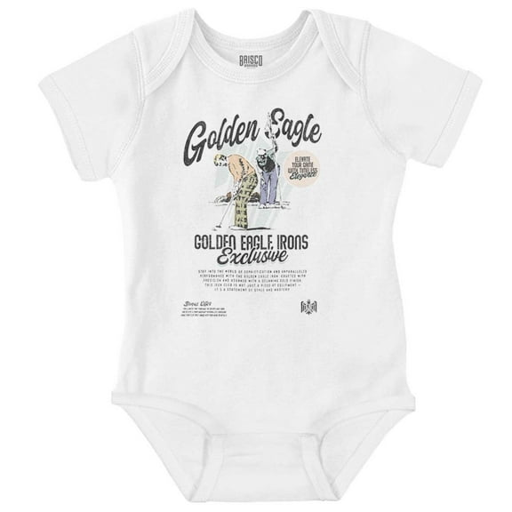 Vintage Golden Eagle Irons Golf Club Romper Boys or Girls Infant Baby Brisco Brands 6M