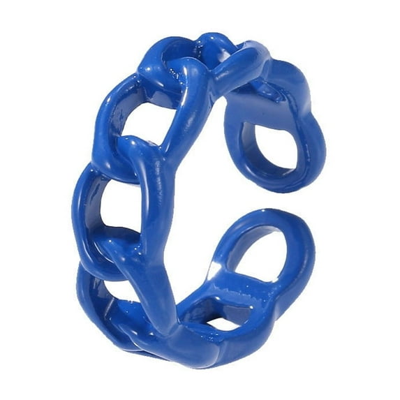 Vintage Golden Heart Smile Rings Set For Women
