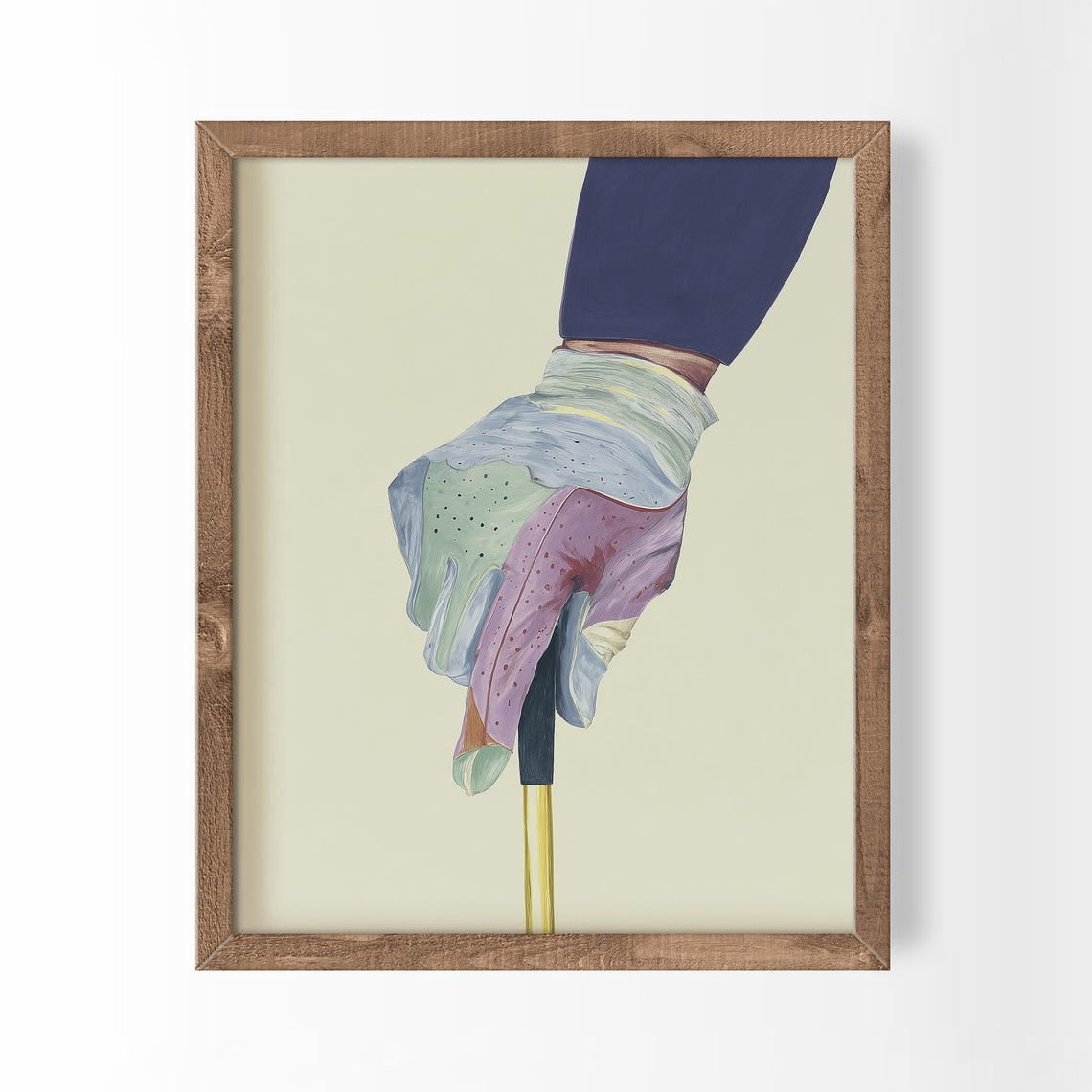 Vintage Golf Club Wall Art Print, Mid Century Sports Equipment And ...