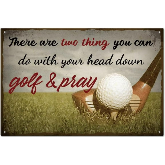 Vintage Golf Play Metal Tin Sign Plaque Poster 812inch Retro Metal Wall Decorative Tin Signs for Home Kitchen Bar Coffee Shop Club Orchard Decoration colorful DIY