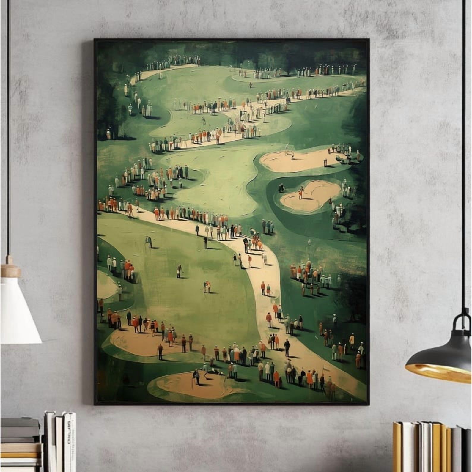 Photo inspiration: Visual Reference: Vintage Golf Poster Course Wall Art Man Cave Decor 24X36