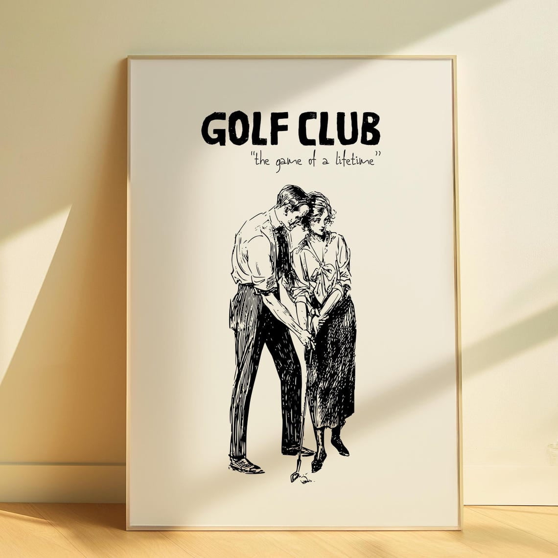 Vintage Golf Wall Decor Golf Club Poster Funny Golf Sports Vintage Golf Art Home Decor Retro ...