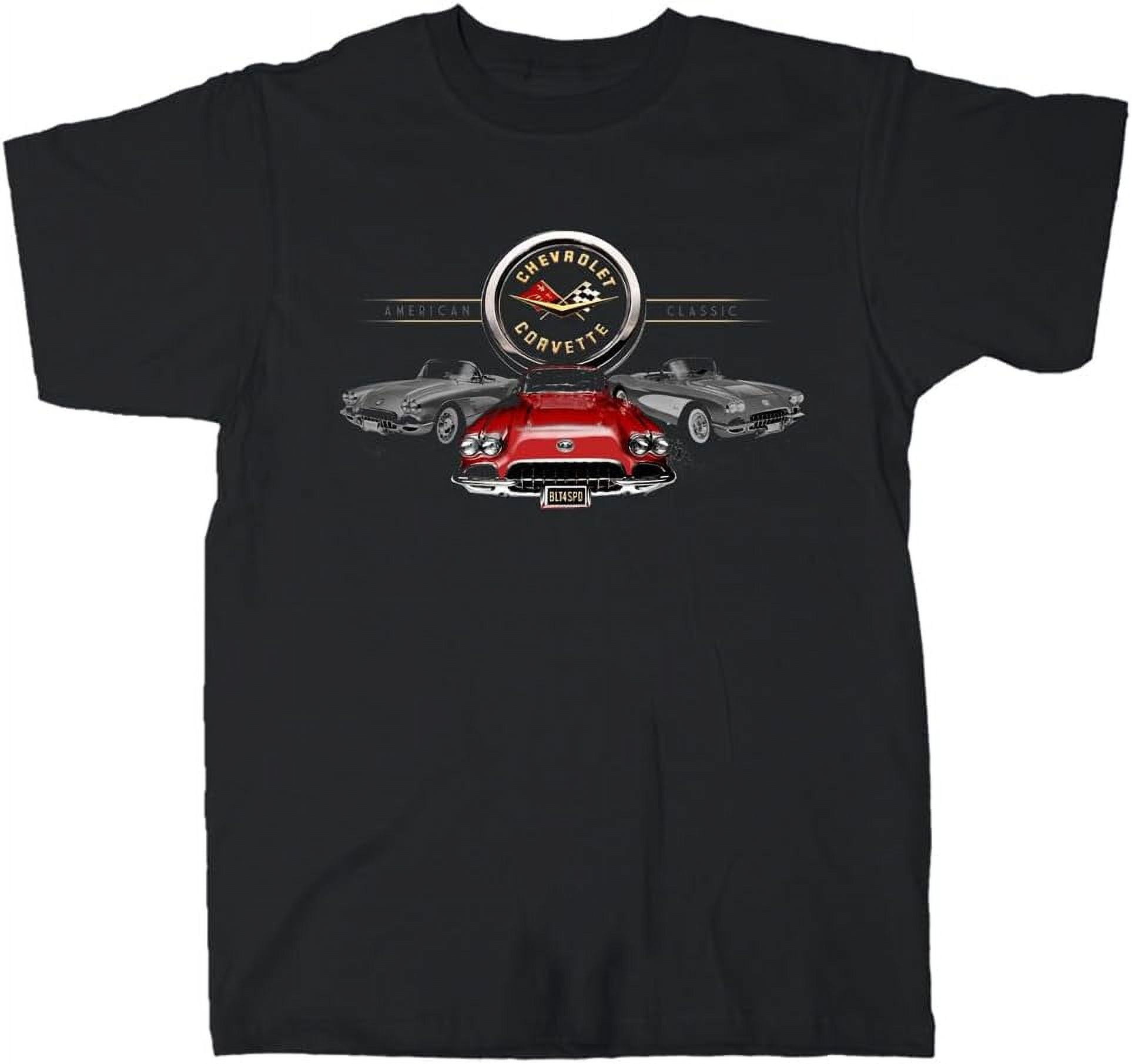 Vintage Goods Apparel Men's Graphic TShirt, Corvette Trifecta