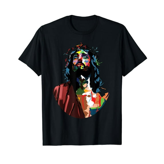 Vintage Got King Jesus Christ Sweet Face Image T-Shirt