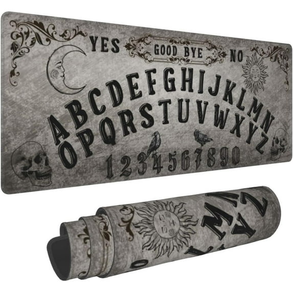 Vintage Goth Gaming Mouse Pad, Long Extended XL Mousepad Desk Pad, Large Nonslip Rubber Mice Pads Stitched Edges, 31.5'''' X 11.8''''