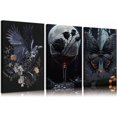 thumbnail image 1 of Vintage Gothic Canvas Wall Art Dark Academia Pictures Wall Decor Spooky Dark Rose Posters Prints Paintings for Bedroom Living Room Artwork Home Decoration Unframed, 1 of 6