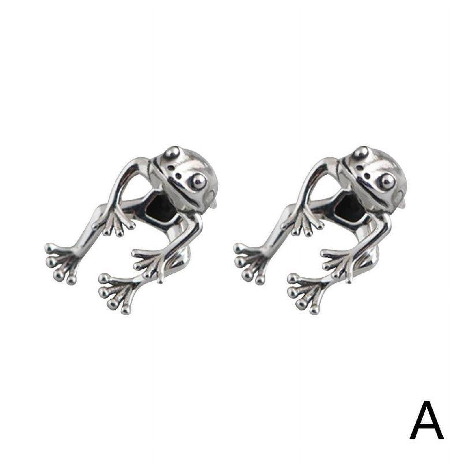 Vintage Gothic Frog Earrings Stud Earring Punk Jewelry Gifts For Women Girl Party Accessories A4E3 - image 1 of 9