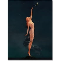 Vintage Gothic Wall Art Dark Academia Witchy Wall Decor Mid Century Modern Aesthetic Bedroom Wall Decor Retro Witch Moon Stars Wall Art Nouveau Prints Posters 12x16in Unframed