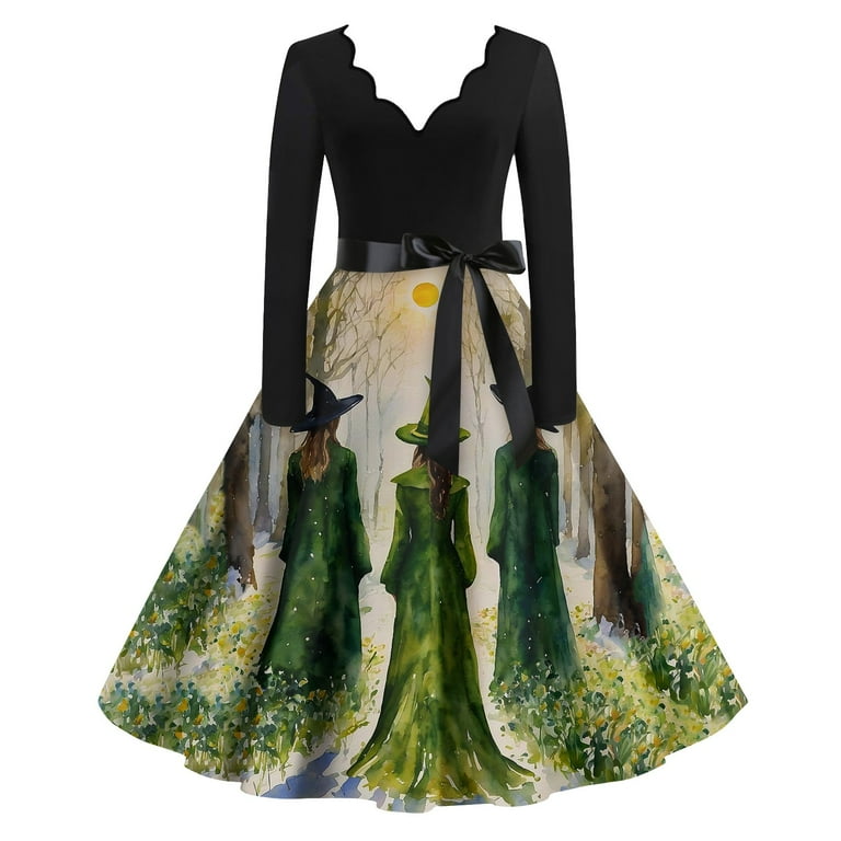 Long sleeve witch dress shop