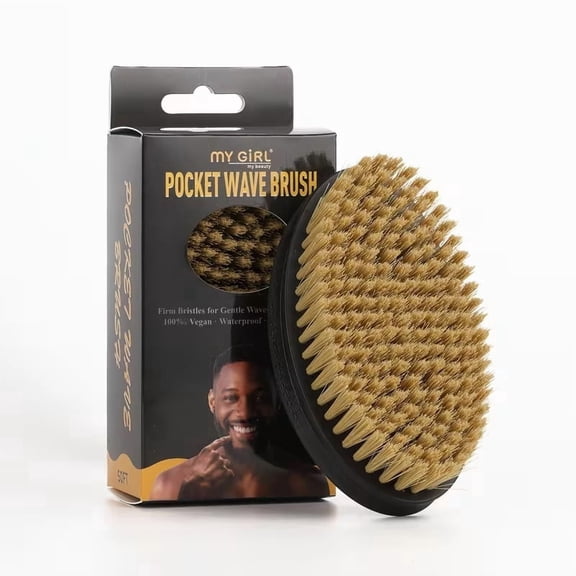 Vintage Gradient Plastic Beard Comb for Men Detangling & Smoothing Brush