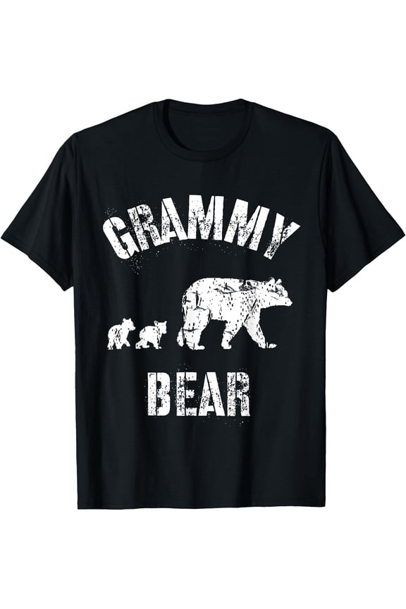 Vintage Grammy Bear Grandma Bear With Two 2 Cubs T-Shirt, Unisex T-Shirt