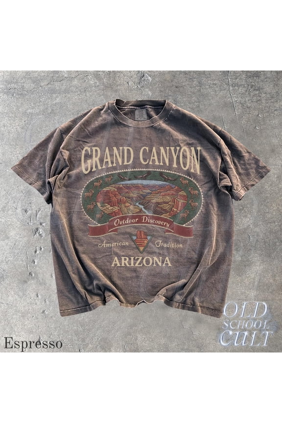 Vintage Grand Canyon Arizona Graphic Tshirt, Retro Comfort Colors® American Southwest 90s Nostalgia Unisex Shirt