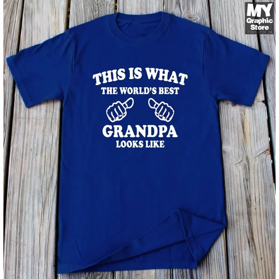 Vintage Grandpa T-Shirt This Is What The World'S Best Grandpa Looks Like Shirt Gift Tee - Perfect Gifts For Everyone