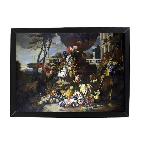 Vintage Grape Flower and Fruit Still Life Oil Painting Art Print Poster Wall Decor Art Rustic Victorian Print,Antique Oil Painting for Living Room Bedroom Office 1Pack 719,Multicolor,10X13 inches