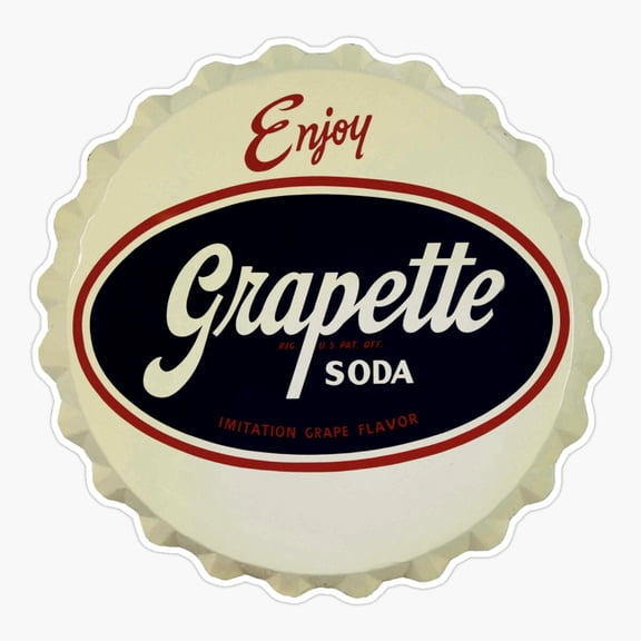 Vintage Grape Soda Inspired Sticker