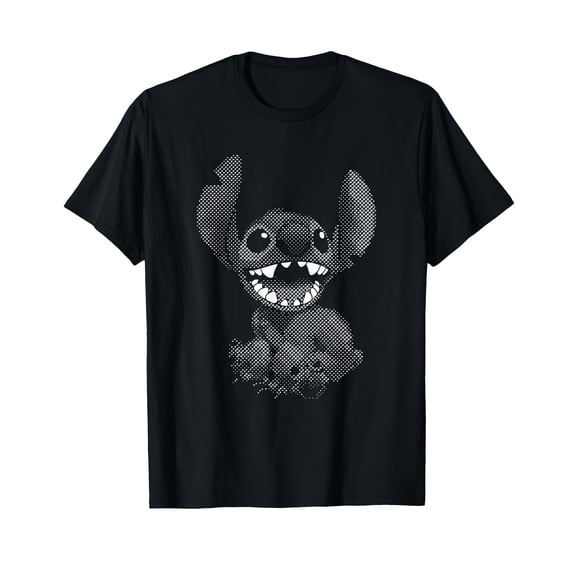 Vintage Graphic Cartoon Character Black & White T-Shirt for Unique Style