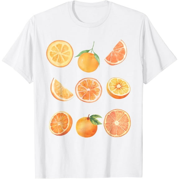 Vintage Graphic Fruit Orange Aesthetic Boho Juicy Men Women T-Shirt