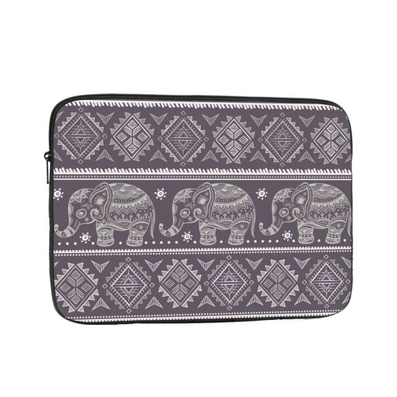 Vintage Graphic Indian Lotus Ethnic Portable Laptop Sleeve Compatible with MacBook Air Notebook Computer Case for Men Women College School Students