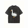 thumbnail image 1 of Vintage Graphic Tee T-Shirt Top Retro Style Short Sleeve Crew Neck Casual Black S-2XL Plus Size, 1 of 5
