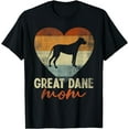 thumbnail image 1 of Vintage Great Dane Mom Dog Lover Mother's Day Gift T-Shirt, 1 of 4