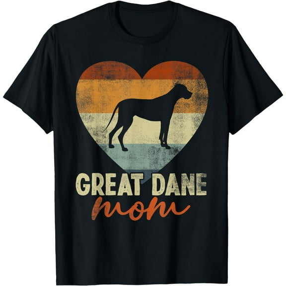 Vintage Great Dane Mom Dog Lover Mother's Day Gift T-Shirt