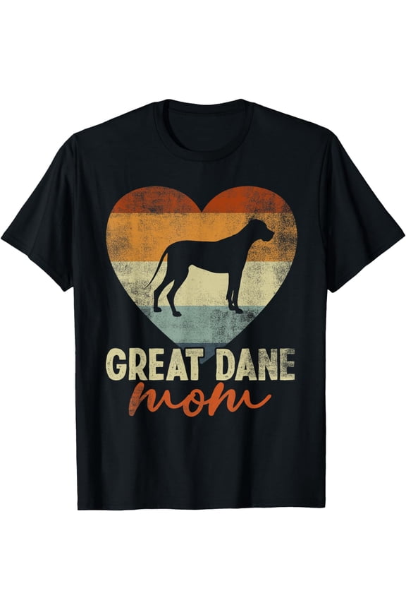 Vintage Great Dane Mom Dog Lover Mother's Day Gift T-Shirt