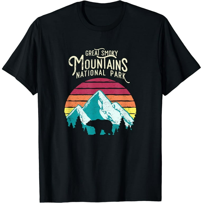 Smoky Mountains National Park - Round Vintage Classic Design T-Shirt Smoky Mountains National Park - Round Vintage Classic Design T-Shirt
