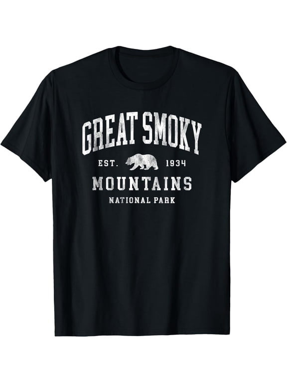 Vintage Great Smoky Mountains National Park Mens Womens Kids T-Shirt