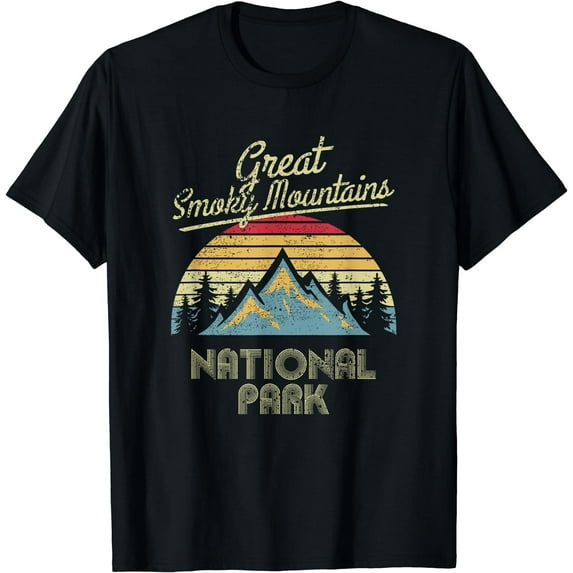Vintage Great Smoky Mountains National Park Mountain T Shirt