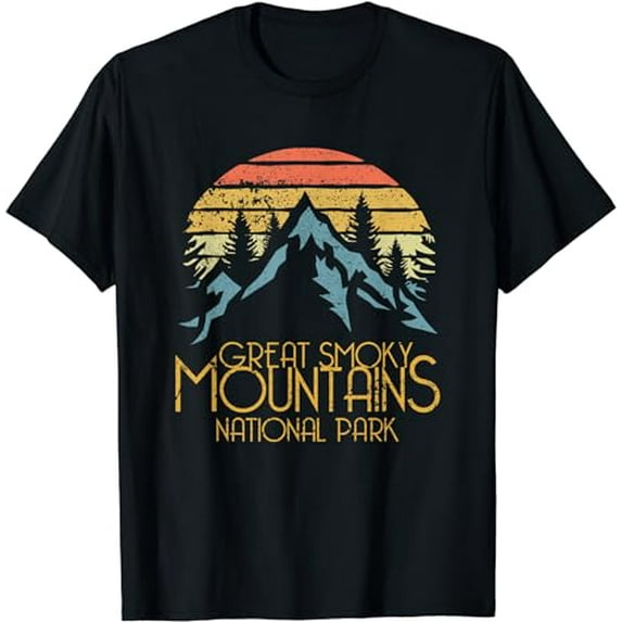 Vintage Great Smoky Mountains National Park Retro T Shirt