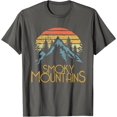 thumbnail image 1 of Vintage Great Smoky Mountains National Park Unisex T-Shirt for Men Women Kids Toddler,Charcoal Color,Size YXL, 1 of 5