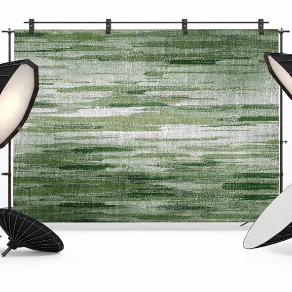 Vintage Green Backdrop for Photoshoot, Photography Photo Studio Background Wall Backdrop, Modern Geometric Abstract Art Back Drop Banner Panel for Portraits Wedding Party Live Streaming Decor 7x5Ft