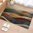 thumbnail image 1 of Vintage Green Blue Bathroom Rug Washable 2x3 Entryway Rug Non Slip Farmhouse Retro Art Front Door Mat Low Pile Indoor Doormat Throw Floor Carpet for Kitchen Bedroom Entrance, 1 of 8