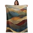 thumbnail image 1 of Vintage Green Blue Blanket Soft Cozy Warm Throw Blanket for Couch, Plush Fuzzy Flannel Fleece Blankets for Sofa, Farmhouse Retro Art Bed Blankets Lightweight Gifts for Women, 40"x50", 1 of 9