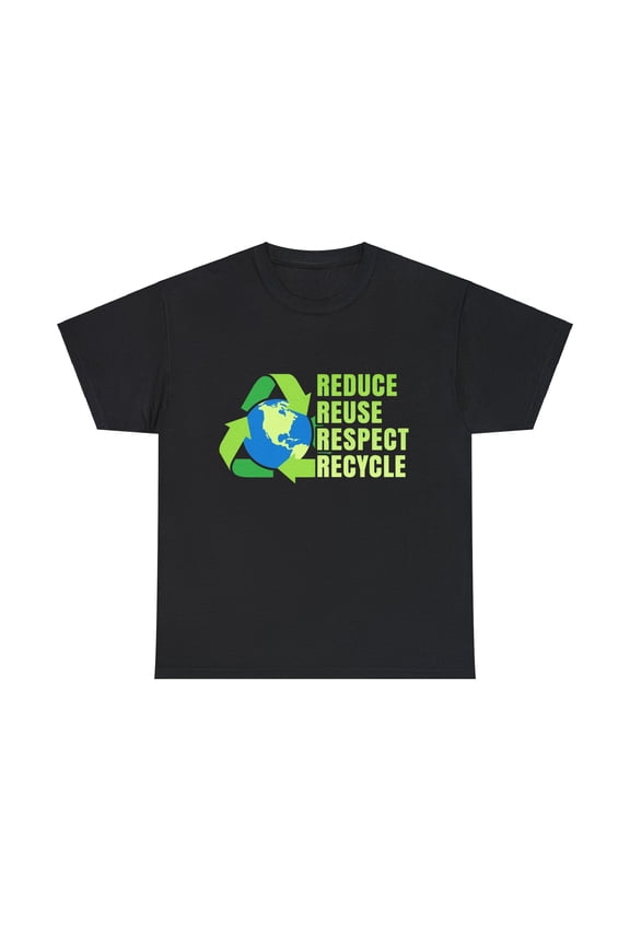 Vintage Green Environment Symbol Novelty Earth Day Environmental Men Shirts Big and Tall Plus Size