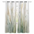 thumbnail image 1 of Vintage Green Leaf Blackout Curtains for Bedroom/Living Room, Thermal Insulated Kitchen Curtains, Spring Country Retro Botanical Grommet Darkening Window Treatment Drapes 27.5"x39"x2, 1 of 8