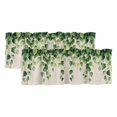 thumbnail image 1 of Vintage Green Leaf Curtain Valances for Windows, Kitchen Valance Window Treatments Panel 2 Pack, Farmhouse Botanical Spring Plant Rod Pocket Short Curtains for Bathroom Bedroom 54 x 18 Inch, 1 of 8