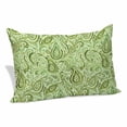 thumbnail image 1 of Vintage Green Pillow Covers, Linen Long Throw Pillow Case, Retro Botanical Abstract Art Holiday Pillow Protector Decorative Cushion Cover for Living Room/Bedroom 16" x 24", 1 of 8