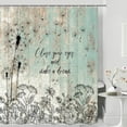 thumbnail image 1 of Vintage Green Shower Curtain, Farmhouse Wood Board Shower Curtains Rustic Dandelion Floral Bathroom Shower Curtains Art Decor,Rustic Fabric Restroom Curtains with 12 PC Hooks, 1 of 5