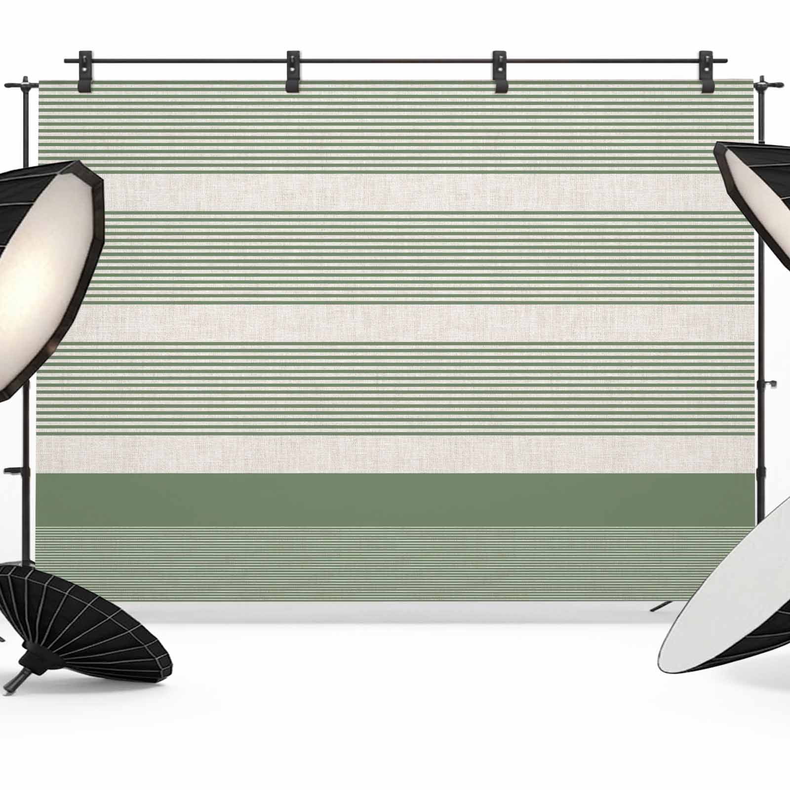 Typical Backdrop Vintage Green Striped Backdrop for Photography, Modern Simple Abstract ...