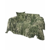 Vintage Green Yellow Sofa Couch Covers for Dogs, Washable Sectional Couch Slipcovers for Loveseat with Tassels, Southwestern Geometric Abstract Art Non Slip Sofa Throw Cover Blanket L 71''x102''