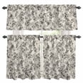 thumbnail image 1 of Vintage Grey Flower Kitchen Curtains Sets for Windows 36 Inch Length, Farmhouse Botanical Floral Retro Rod Pocket Window Treatments Tier Curtains and Valances Set for Bedroom/Bathroom, 1 of 8