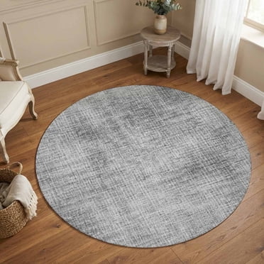 Rustic Round Area Rugs Curlicue Bloom Washable Area Rug 3x5 Rustic Vintage Classic Beige Blue ...