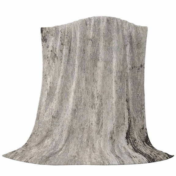 Vintage Grey Mottled Throw Flannel Blanket Distressed Rough Surface Wall Texture Super Soft Cozy Bed Blanket, Lightweight Plush Fuzzy Bed Throw for Bedroom Sofa Couch Living Room 40x50In,