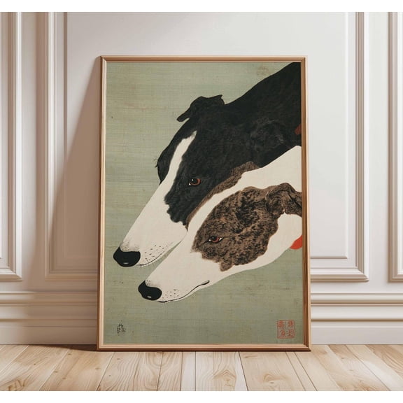 Vintage Greyhound Dog Poster, Unframed Paper Poster 24x36in