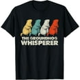 thumbnail image 1 of Vintage Groundhog Whisperer Ground Hog Day Men Women T-Shirt Shirts, 1 of 3