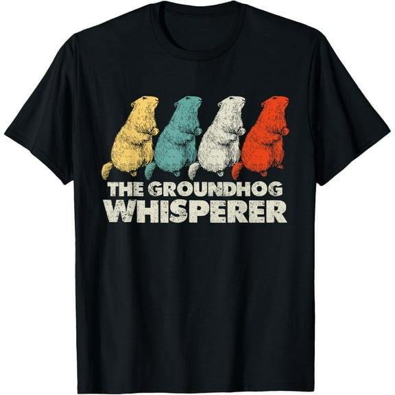 Vintage Groundhog Whisperer Ground Hog Day Men Women T-Shirt Shirts